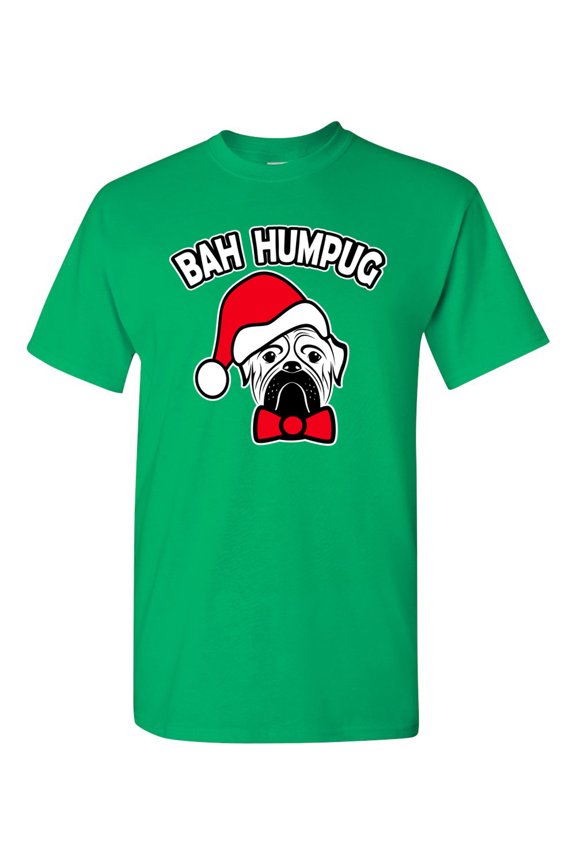 Bah Humpug Funny Christmas DT Adult T-Shirt Tee