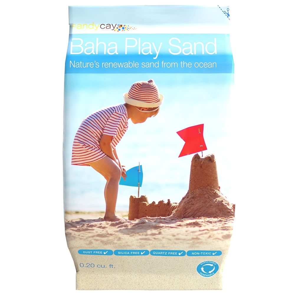 Calcean's Baha Play Sand 20 lbs. Natural, Multipurpose, Indoor, Cool
