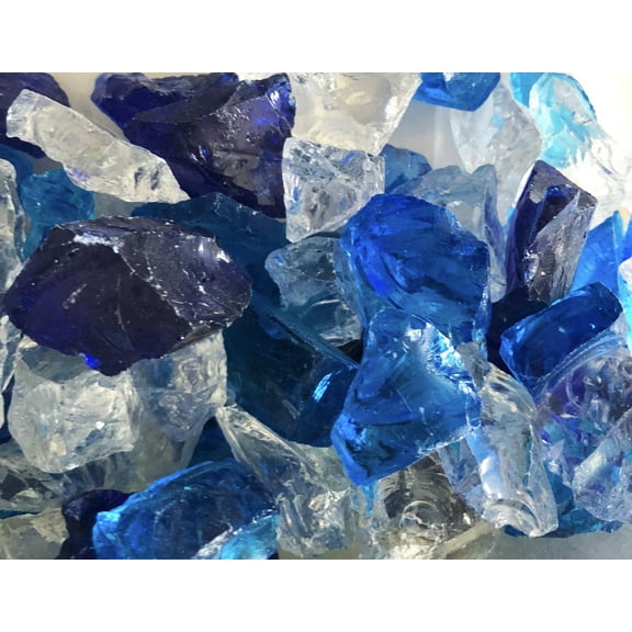 Bahama Blend 1/2"-1" Fire Glass 10 LBs