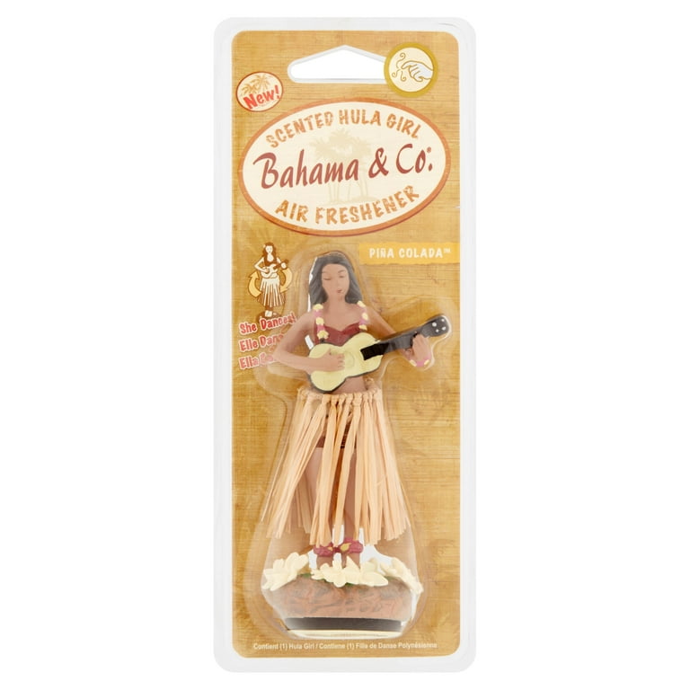 Bahama Co. Pina Colada Hula Girl Automotive Air Freshener