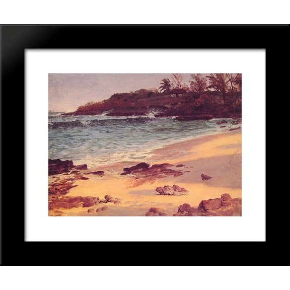 Bahama Cove 20x24 Framed Art Print by Bierstadt, Albert