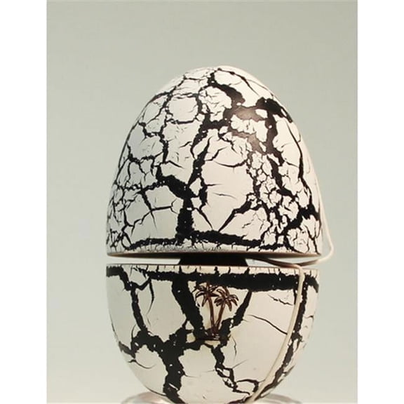 Bahama Kendama BKEGG-WHBK Egg Kendama, White Over Black