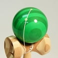 thumbnail image 1 of Bahama Kendama Translucent Bamboo Kendama - Green - FREE Extra String!, 1 of 2