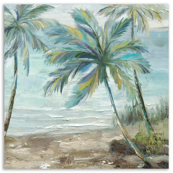 Bahama Palms Gallery-Wrapped Canvas Wall Art