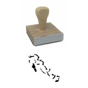 Bahamas Country Rubber Stamp, 2 X 2" Wood Stamp