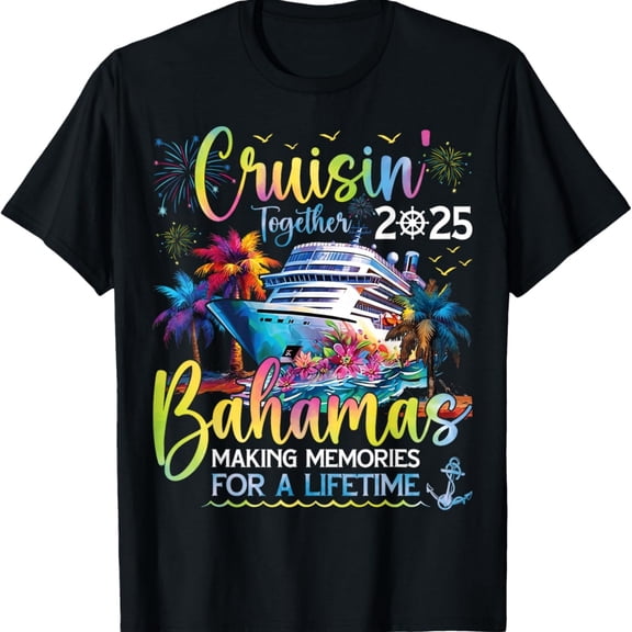 Bahamas Cruise Essentials Family Cruise Bahamas 2025 T-Shirt