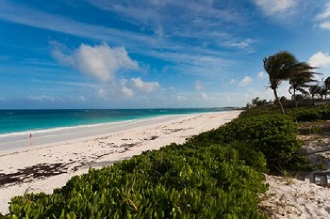 Bahamas Eleuthera Harbor Island Pink Sand Beach Canvas Art - Walter Bibikow DanitaDelimont (18 x 12)