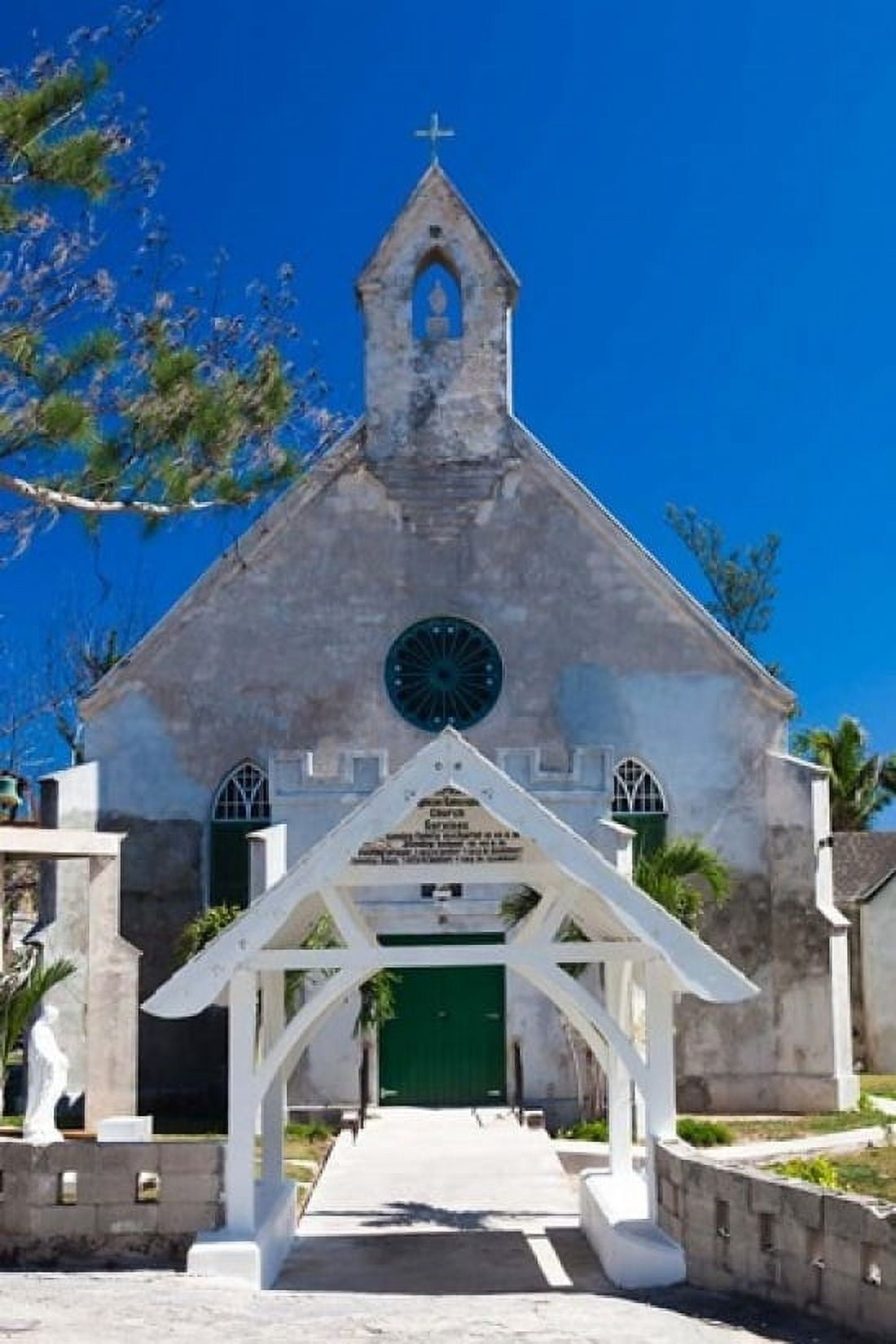 Bahamas Eleuthera St Patricks Anglican Church Canvas Art - Walter Bibikow DanitaDelimont (18 x 24)