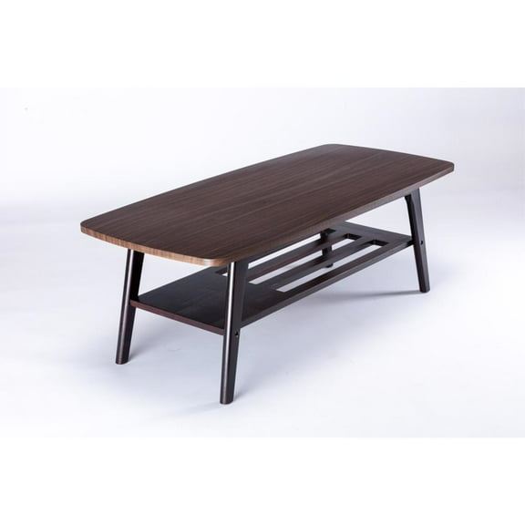 Bahamas Espresso Mid-Century Modern Dark Engineered Wood Coffee Table