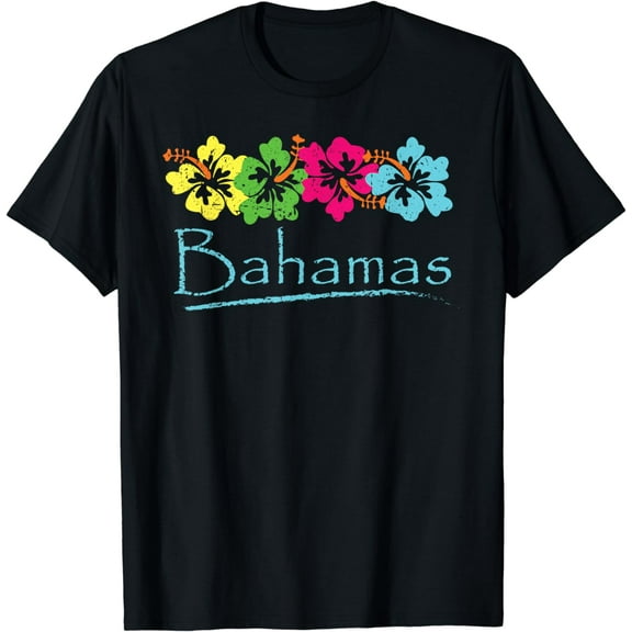 Bahamas Exotic Tropical Beach And Vacation Vintage Print T-Shirt