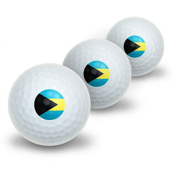Bahamas Flag Novelty Golf Balls, 3pk