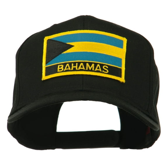 Bahamas Flag Patched High Profile Cap - Black OSFM
