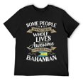 thumbnail image 1 of Bahamas Flag Souvenirs for Bahamians Men & Women T-Shirt Black 3X-Large, 1 of 5