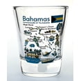 thumbnail image 1 of Bahamas Landmarks and Icons Collage Shot Glass, 1 of 1