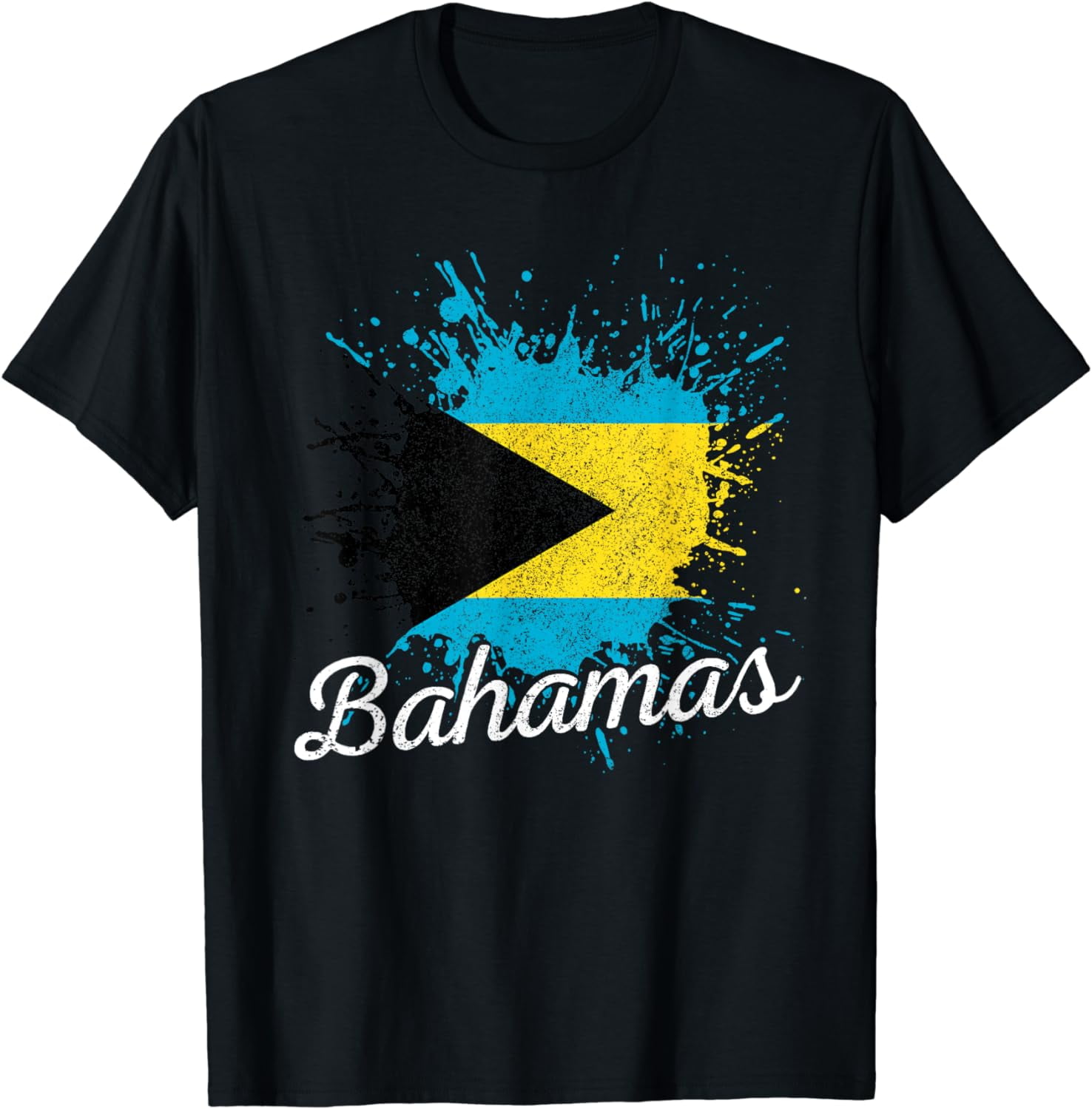 T-Shirt Homme/Femme Emblème Des Bahamas (1964-1973) – Gildan 5000 Neuf