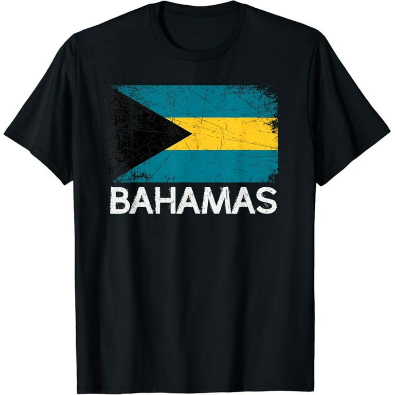 Bahamian Flag T-Shirt | Vintage Made In Bahamas Gift Bahamian Flag T-Shirt | Vintage Made In Bahamas Gift
