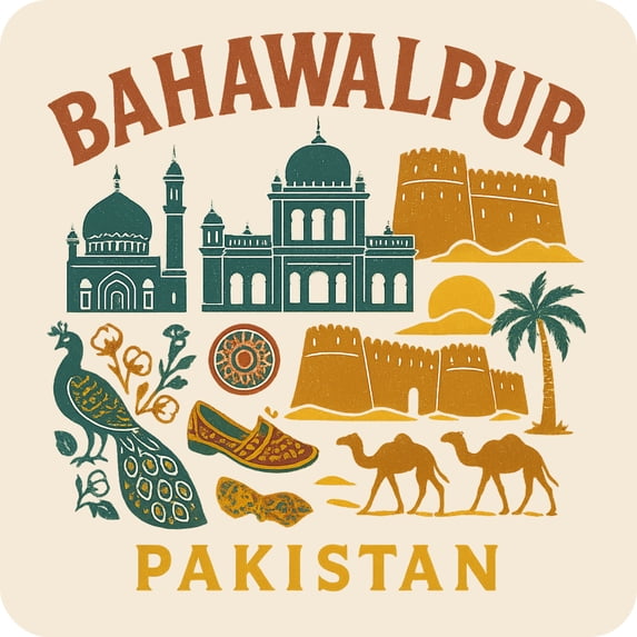 Bahawalpur Pakistan Keepsakes Souvenir Vinyl Sticker – Destination Travel Keepsake Collectible (4-Inches Wide)