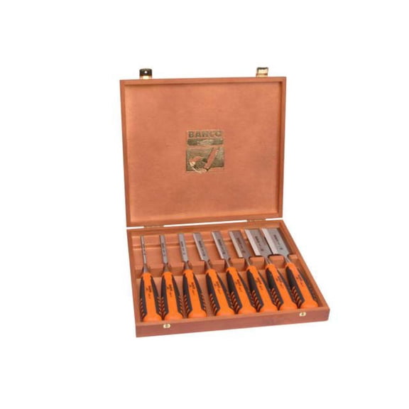 Bahco - 424-P Bevel Edge Chisel Set, 8 Piece