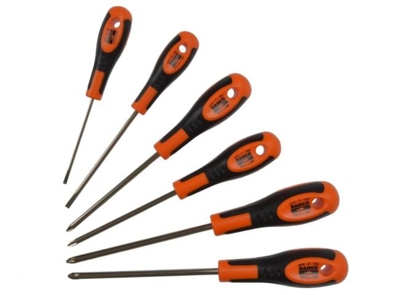 Bahco - 600 Series Screwdriver Set, 6 Piece