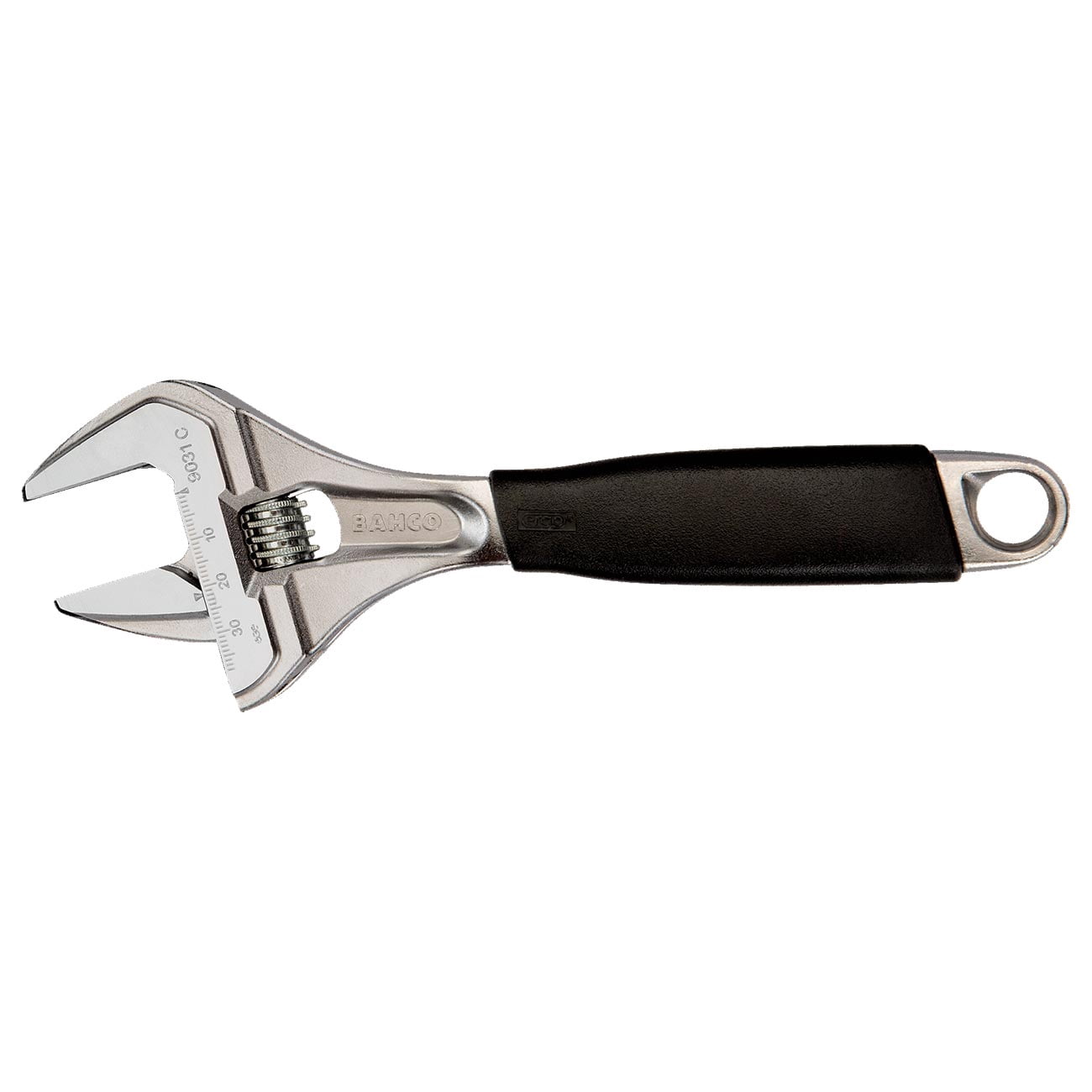 Bahco 8" ERGO‚ Central Nut Wide Opening Jaw Adjustable Wrenches with Rubber Handle