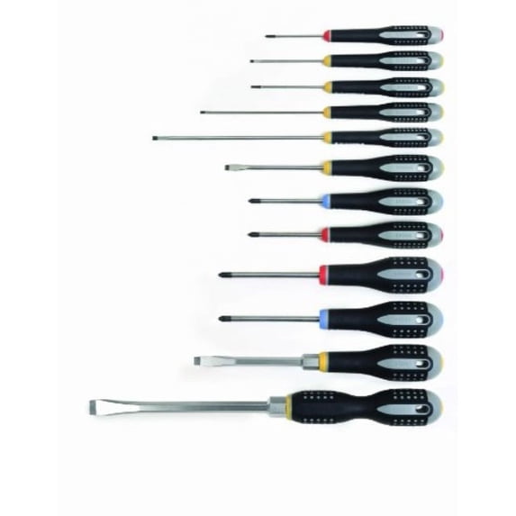 Bahco 808512 Ergo Mixed Screwdriver Set, 12-Piece