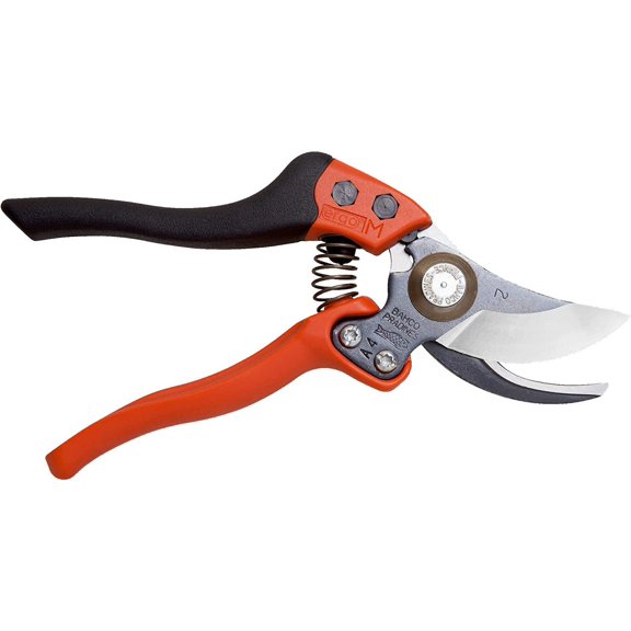 Bahco BAHPX-L2 ERGO Large Bypass Secateurs, Elastomer-Coated Fixed Soft Grip Handle, 7-3/4" Length with 3/4" Cutting Capacity, Lightweight Garden Pruners for Professional Use