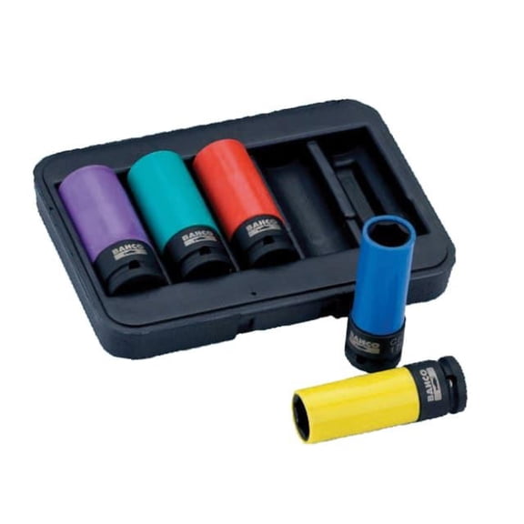 Bahco - BWSS12P5 1/2in Drive Impact Wheel Socket Set of 5
