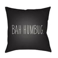 thumbnail image 1 of Surya HDY004-2020 20 x 20 x 4 in. Bahhumbug Square Throw Pillow, Black & White, 1 of 2