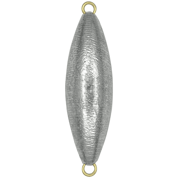 Bahia Fishing Co Torpedo Weights, 16 oz 5 Pack Lead Weights, Inline Trolling Sinkers, Double-Ringed, Saltwater & Freshwater Fishing, Made in USA
