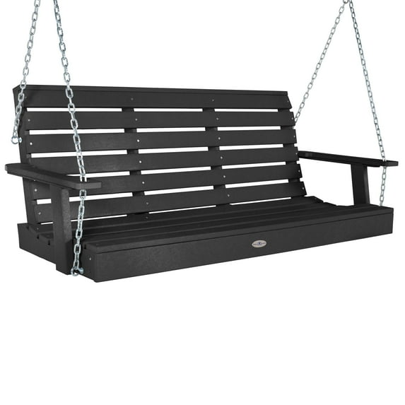 Bahia Verde Outdoor S Riverside Porch Swing 5-foot Black Sand