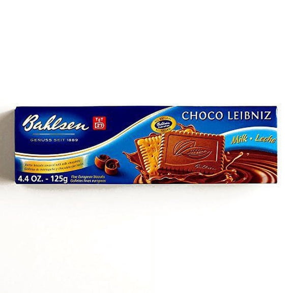 Bahlsen Leibniz Milk Chocolate Cookies 4.4 oz each (4 Items Per Order)