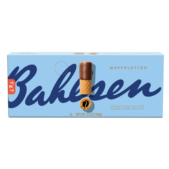 Bahlsen Waffeletten Milk Chocolate Dipped Cookies- Delicate wafer rolls dipped in milky European chocolate - 3.5 oz boxes