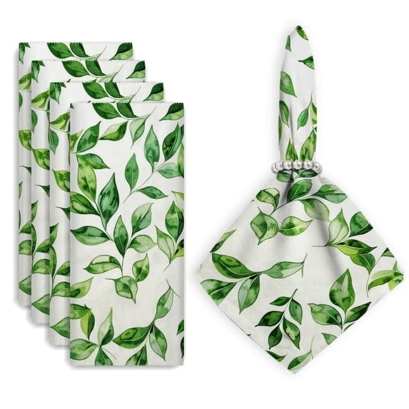 Bahomeck Cloth Napkins Set Of 4,18*18 Inch Washable Polyester Napkins ...