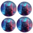 thumbnail image 1 of Bahomeck Electric Stove Burner Covers Set Of 4,Beautiful Black Cat With Blue Eyes Metal Gas Stove Burner Covers,Protecting Gas Stoves,8 Inch And 10 Inch, 1 of 2