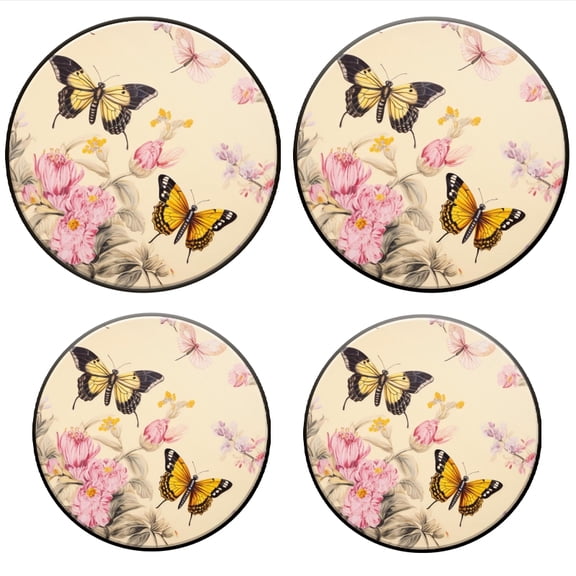 Bahomeck Electric Stove Burner Covers Set Of 4,Beautiful Wallpaper Inspired By The Victorian Era Metal Gas Stove Burner Covers,Protecting Gas Stoves,8 Inch And 10 Inch