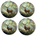 thumbnail image 1 of BaHomeck Electric Stove Burner Covers Set of 4,Round Metal Gas Stove Burner Covers 8 Inch and 10 Inch,Kitchen Decor,Deer In The Woods Watercolor Painting, 1 of 2