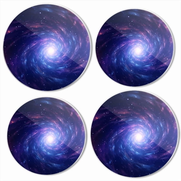 Bahomeck Electric Stove Burner Covers Set Of 4,Galactic Spiral With Stars And Nebulae In Deep Space Metal Gas Stove Burner Covers,Protecting Gas Stoves,8 Inch And 10 Inch