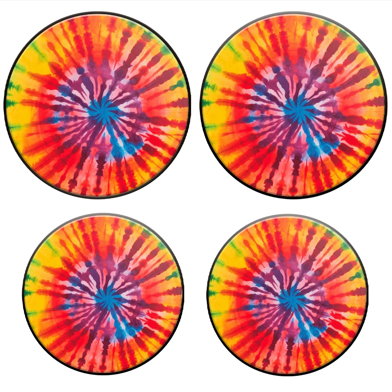 Bahomeck Electric Stove Burner Covers Set Of 4,Tie-Dye Art Background WithColorful Tie-Dye Pattern Metal Gas Stove Burner Covers,Protecting Gas Stoves,8 Inch And 10 Inch