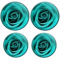 thumbnail image 1 of Bahomeck Gas Stove Burner Cover Set Of 4,Beautiful Turquoise Rose With Water Droplets On The Petals Metal Electric Stove Burner Covers,Protecting Gas Stoves,Kitchen Decor，8 Inch And 10 Inch, 1 of 2