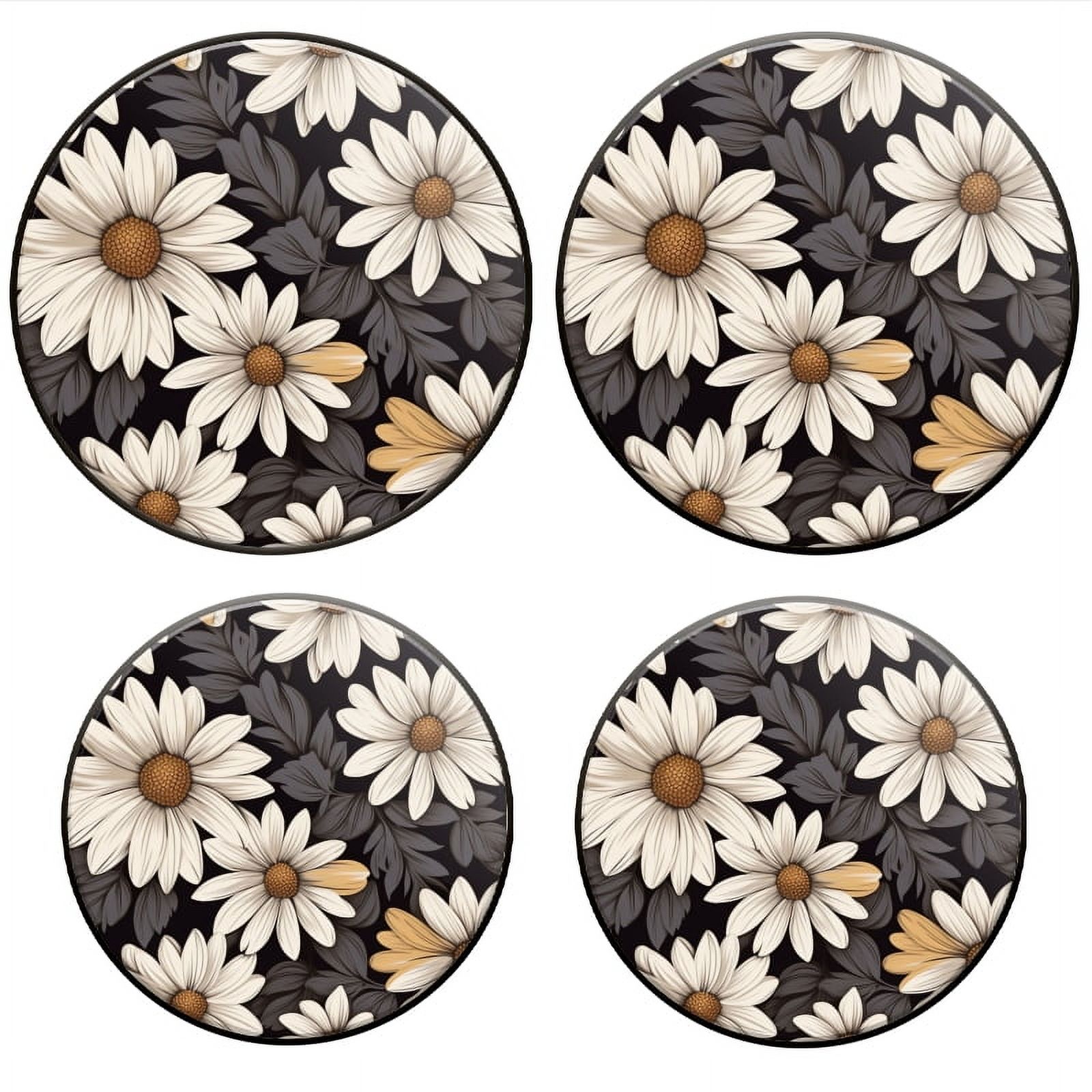 BaHomeck Electric Stove Burner Covers Set of 4,Round Metal Gas Stove ...