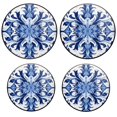 Bahomeck Gas Stove Burner Cover Set Of 4，Blue And White Porcelain