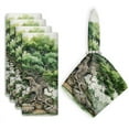 thumbnail image 1 of Bahomeck Napkins Set Of 4 Reusable Washable Square Fabric Dining Table Napkins Weddings Party Dinner Decor,18*18 Inch,Fantasy Oak Tree With Roots On The Ground, 1 of 3