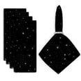 thumbnail image 1 of Bahomeck Napkins Set Of 4 Reusable Washable Square Fabric Dining Table Napkins Weddings Party Dinner Decor,18*18 Inch,Lighting Stars On Black Background, 1 of 3