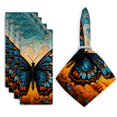thumbnail image 1 of Bahomeck Napkins Set Of 4 Reusable Washable Square Fabric Dining Table Napkins Weddings Party Dinner Decor,18*18 Inch,Beautiful Landscape At Sunset In The Background, 1 of 3