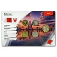 thumbnail image 1 of Bahrain 5 - 100 Fils 5-Coin Set BU (Landscape Packaging), 1 of 4