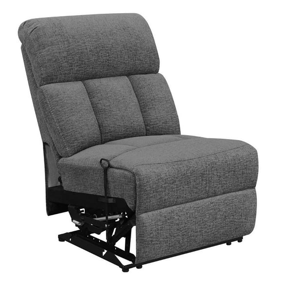 Bahrain Modular Sectional Armless Recliner Charcoal