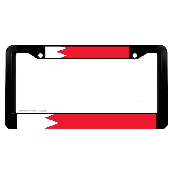 Bahrain World Country Flag Regular Style Car Truck Auto License Plate Frame
