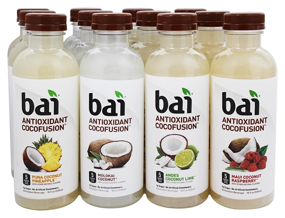 Bai Antioxidant Infused Beverage Cocofusions Variety Pack 12 Bottle