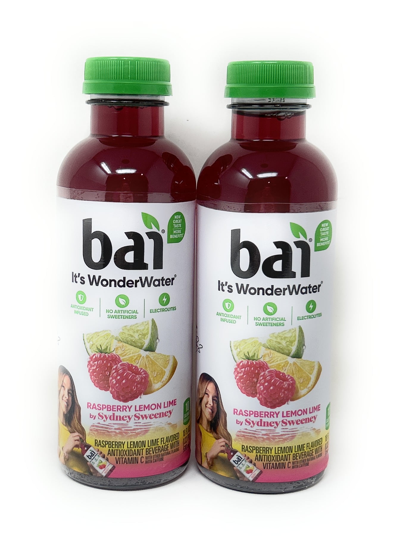 Bai Antioxidant Infused Water Beverage Raspberry Lemon Lime - 18oz - 2 Bottles - Walmart.com