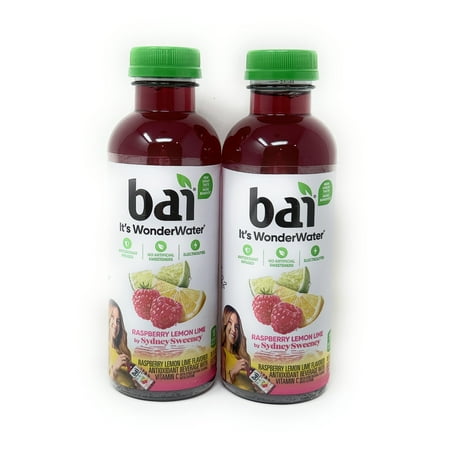 Bai Antioxidant Infused Water Beverage Raspberry Lemon Lime - 18oz - 2 bottles